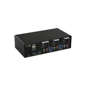 INLINE - KVM-/Audio-/USB-Switch - 2 x KVM/Audio/USB - 1 lokaler Benutzer - Desktop INLINE - KVM-/Audio-/USB-Switch - 2 x KVM/Audio/USB - 1 lokaler Benutzer - Desktop von InLine