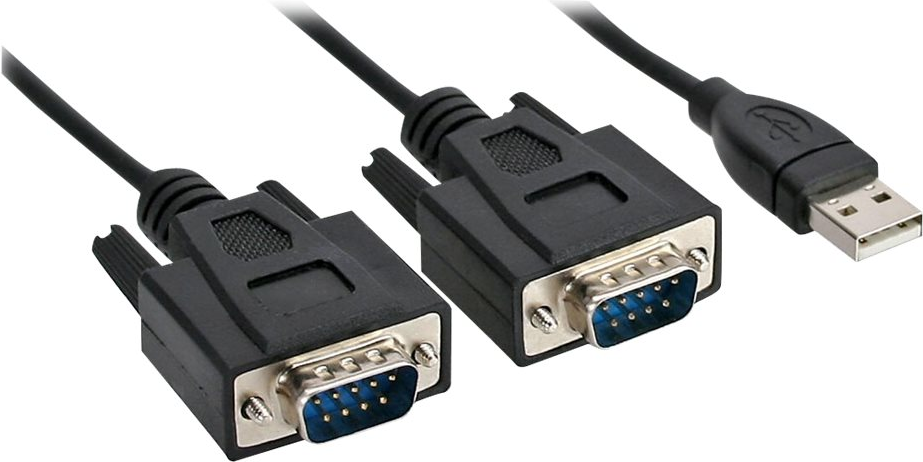 INLINE - Kabel USB / seriell - USB (M) zu DB-9 (M) - 1.5 m - Daumenschrauben - Schwarz von InLine