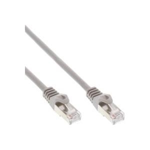 INLINE - Patch-Kabel - RJ-45 (M) zu RJ-45 (M) - 40 m - SFTP - CAT 5e - geformt, ohne Haken - Grau von InLine