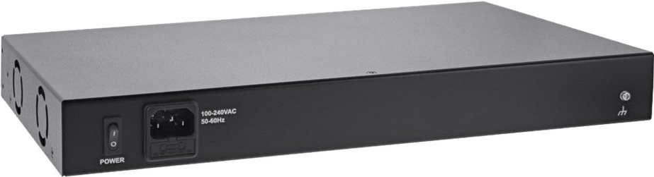 INLINE PoE+ Gigabit Network Injector Hub 16 Port - Power Injector (Rack - einbaufähig) - Wechselstrom 100/240 V - 250 Watt - Ausgangsanschlüsse: 16 - 1U - 48.3 cm (19) - Schwarz von InLine