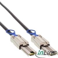 INLINE - SAS Anschlusskabel (Serial Attached SCSI) - Mini-SAS, 26-polig (SFF-8088) - Mini-SAS, 26-polig (SFF-8088) - 50 cm von InLine