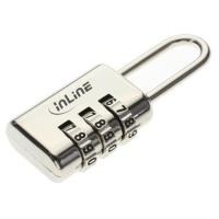 INLINE Security lock 55718 - Sicherheitsschloss mit 3-fach Zahlenkombination von InLine
