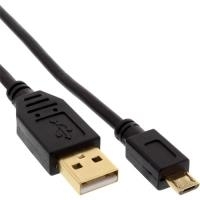 INLINE - USB-Kabel - Micro-USB Typ B (M) zu USB (M) - USB 2.0 - 50 cm - Schwarz von InLine