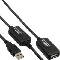 INLINE - USB-Verlängerungskabel - USB (M) bis USB (W) - USB 2.0 - 20 m - aktiv von InLine