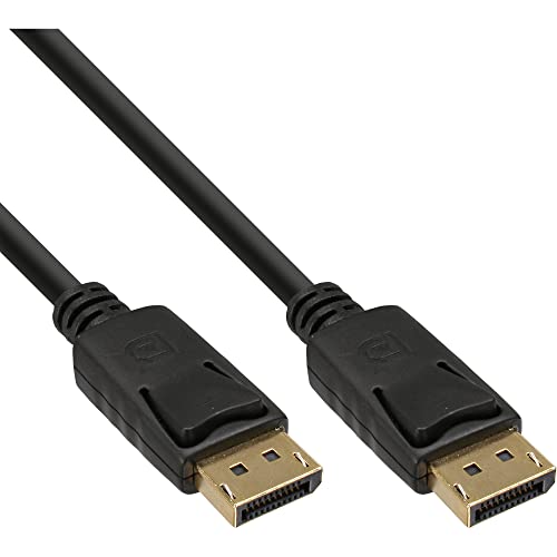 InLine® 17133P DisplayPort Kabel, schwarz, vergoldete Kontakte, 0,3m von InLine