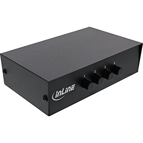 InLine® AV Umschalter manuell 4-Port, 3X Cinch IN/Out von InLine