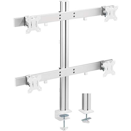 InLine® Aluminium Monitor-Tischhalterung für 4 Monitore bis 32", 8kg von InLine