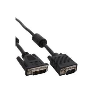 InLine® DVI-A Kabel, analog 12+5 Stecker auf 15pol HD Stecker VGA, 5m (17782B) von InLine