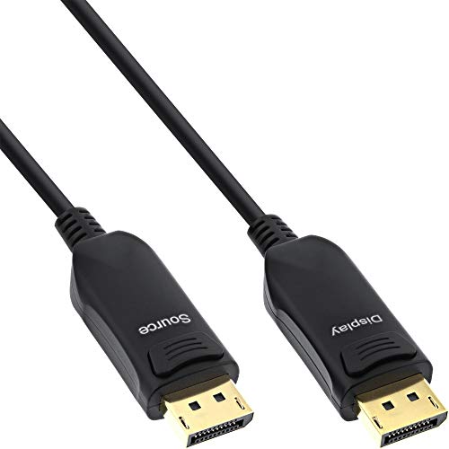 InLine® DisplayPort 1.4 AOC Kabel, 8K4K, schwarz, 10m von InLine