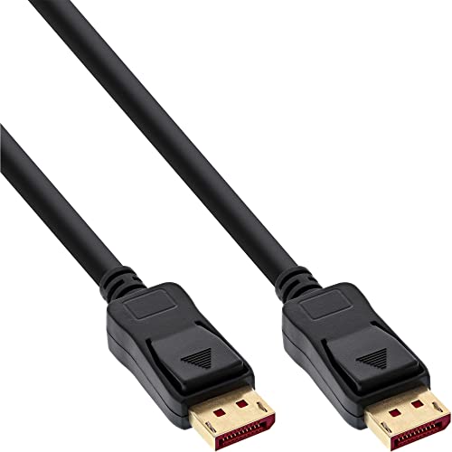 InLine® DisplayPort 1.4 Kabel, 8K4K, schwarz, vergoldete Kontakte, 2m (17202P) von InLine