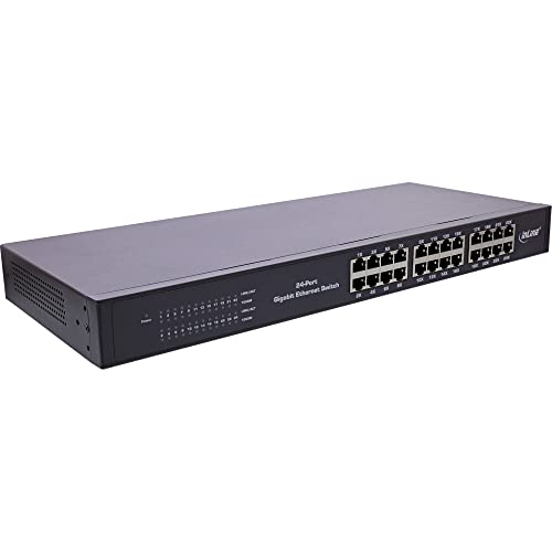 InLine® Gigabit Netzwerk Switch 24-Port, 1GBit/s, 48,26cm (19"), Metall, lüfterlos. von InLine