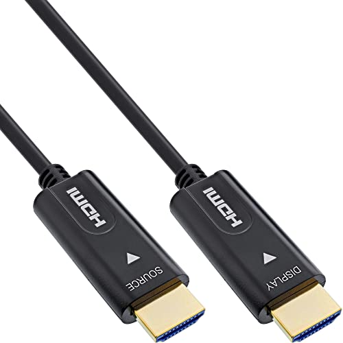 InLine® HDMI AOC Kabel, High Speed HDMI mit Ethernet, 4K/60Hz, Stecker/Stecker, 30m von InLine