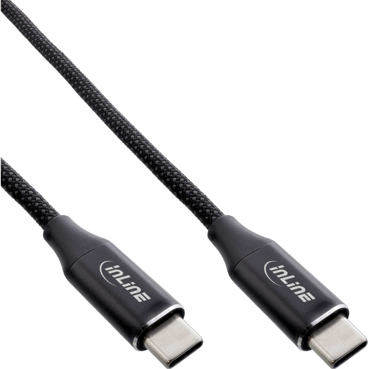 InLine® Magnetic USB-C Kabel, USB-C Stecker/Stecker, 2 m, schwarz, 100W von InLine