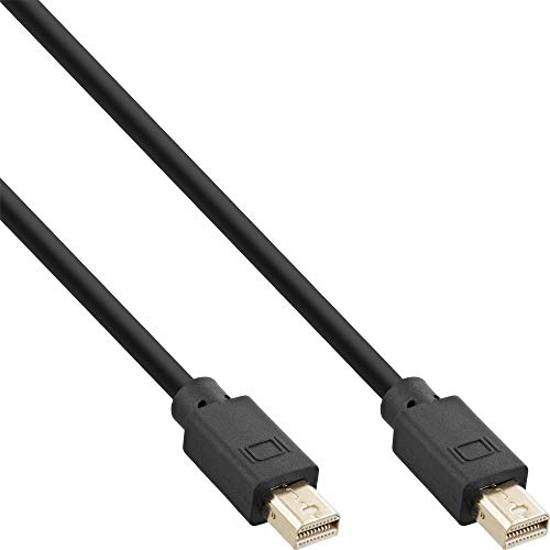 InLine® Mini DisplayPort 1.4 Kabel, Stecker/Stecker schwarz/gold, 1m von InLine