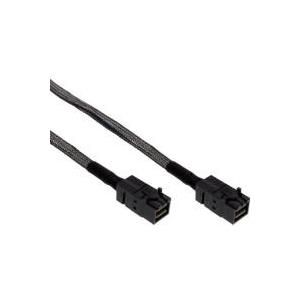 InLine - Internes SAS-Kabel - mit Sidebands - SAS 6Gbit/s - gerade durchgeführt - 4-Lane - 4x Mini SAS HD (SFF-8643) zu 4x Mini SAS HD (SFF-8643) - 1,0m - Schwarz (27625B) von InLine
