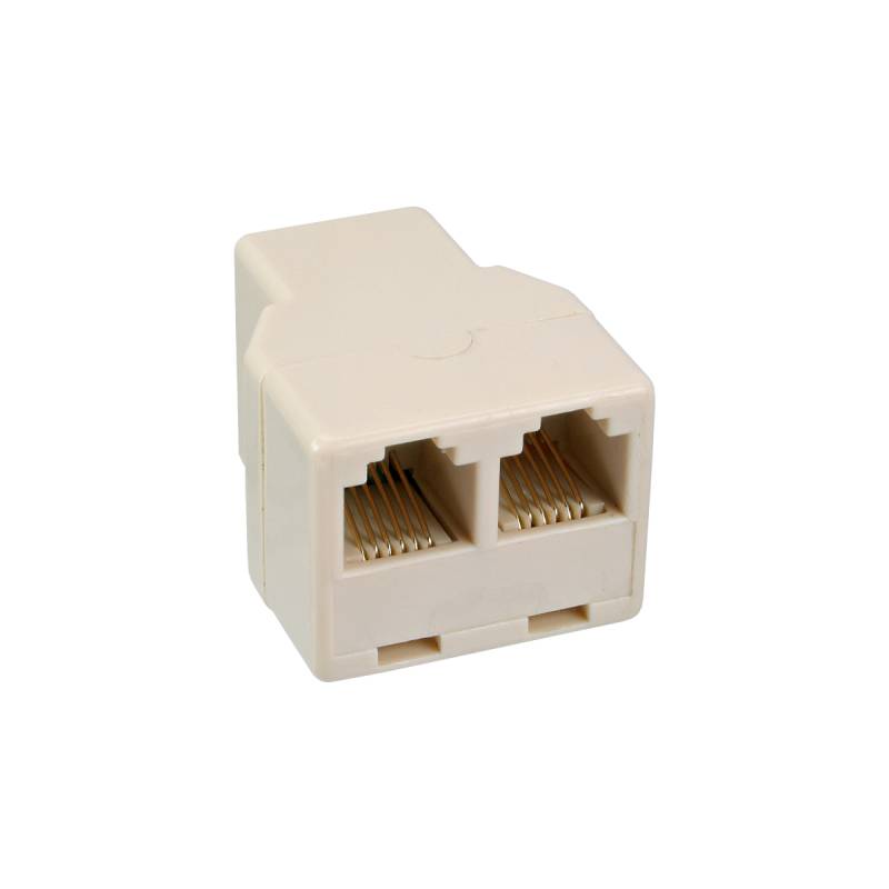 InLine® Modular Verteiler, 1x RJ12 Buchse auf 2x RJ12 Buchse von InLine