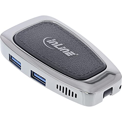 InLine® Multifunktions-Hub USB 3.2 Gen.2 USB Typ-C (2X USB-A 10Gb/s + 1xHDMI 4K@60Hz + 1x USB-C 10Gb/s & PD 100W) von InLine