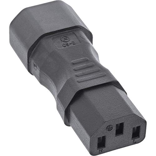 InLine® Netzadapter IEC 60320 C14 / C13, 3pol. Kaltgeräte von InLine