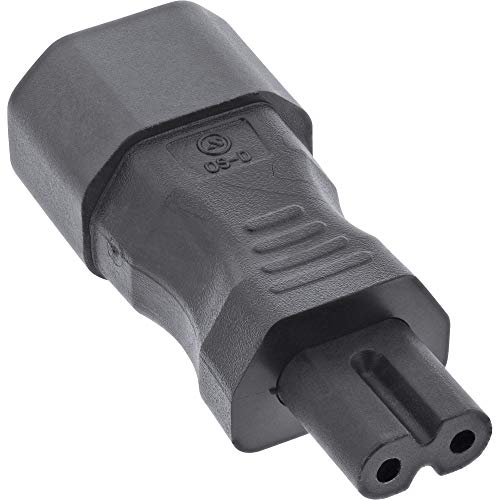 InLine® Netzadapter IEC 60320 C14 / C7, 3pol. Kaltgeräte zu 2pol. von InLine