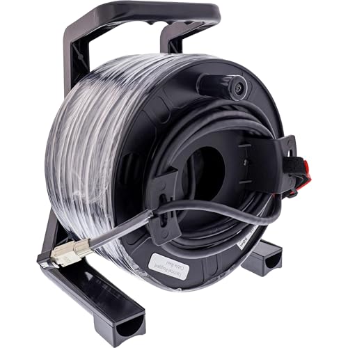 InLine® Netzwerk-Kabeltrommel Outdoor Cat.6A, 50m, S/FTP PUR-Kabel, RJ45, IP67, PoE++ tauglich, UV-beständig, abriebfest, 78593A von InLine