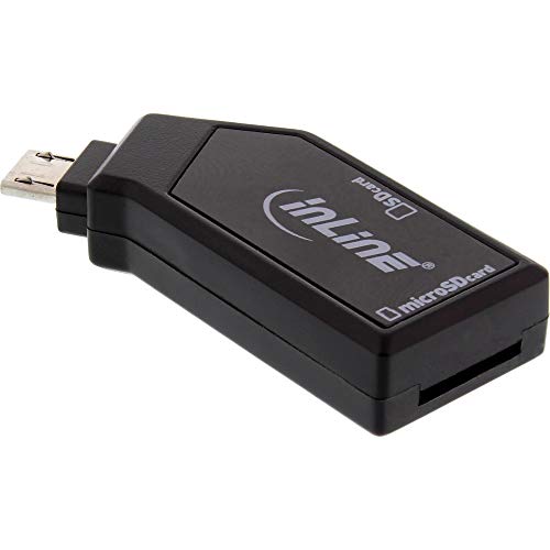 InLine® OTG Mobile Card Reader, USB 2.0, für SD und microSD, für Android Smartphone und Tablet von InLine
