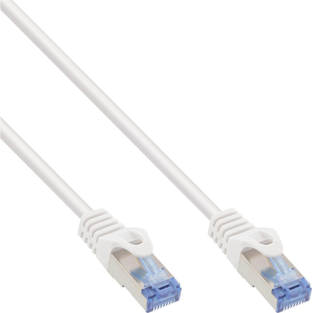 INTOS ELECTRONIC INLINE - Patch-Kabel - RJ-45 (M) zu RJ-45 (M) - 50,0m - SFTP, PiMF - CAT 6a - halogenfrei, verseilt, ohne Haken - weiß (74850W) von InLine