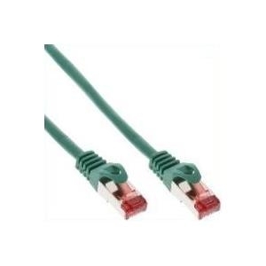 INTOS ELECTRONIC INLINE - Patch-Kabel - RJ-45 (M) zu RJ-45 (M) - 40,0m - SFTP, PiMF - CAT 6 - geformt, ohne Haken - grün (76440G) von InLine