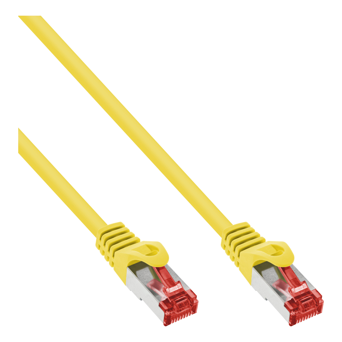 InLine® Patchkabel, S/FTP (PiMf), Cat.6 250MHz, PVC, Kupfer, gelb, 0,25m von InLine