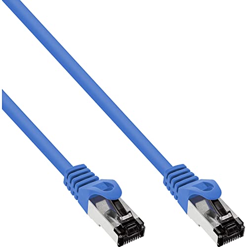 InLine® Patchkabel, S/FTP (PiMf), Cat.8.1, 2000MHz, halogenfrei, Kupfer, blau, 3m von InLine
