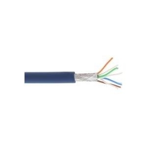InLine® Patchkabel Cat.6A, S/FTP (PiMf), halogenfrei, 500MHz, blau, 100m (76899B) von InLine