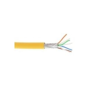INTOS ELECTRONIC INLINE - Bulkkabel - 100,0m - SFTP, PiMF - CAT 6a - halogenfrei - Gelb (76899Y) von InLine