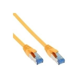 InLine® Patchkabel Cat.6A, S/FTP (PiMf), halogenfrei, 500MHz, gelb, 3m (76803Y) von InLine