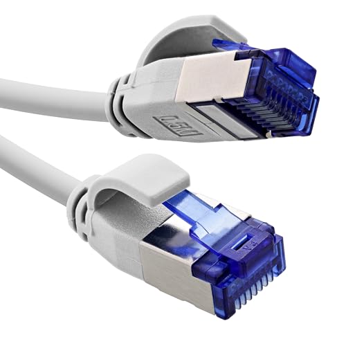 InLine® Patchkabel Slim, Cat.6A, S/FTP, TPE (LSZH) flexibel, PoE, Kupfer (CU), LAN, Ethernet, Netzwerk Kabel, RJ45 Gigabit, weiß, 1m, 74901W von InLine
