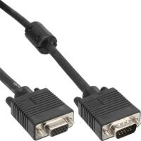 InLine® S-VGA Verlängerung, 15pol HD St/Bu, schwarz, 0,3m (17703B) von InLine