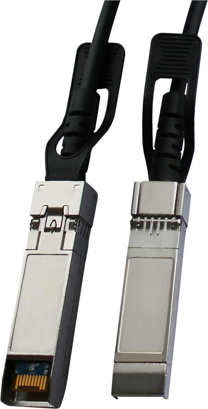 InLine - 10GBase Direktanschlusskabel - SFP+ zu SFP+ - 2,0m - Doppelisolierung - SFF-8431/SFF-8432 - passiv - Schwarz (27132) von InLine