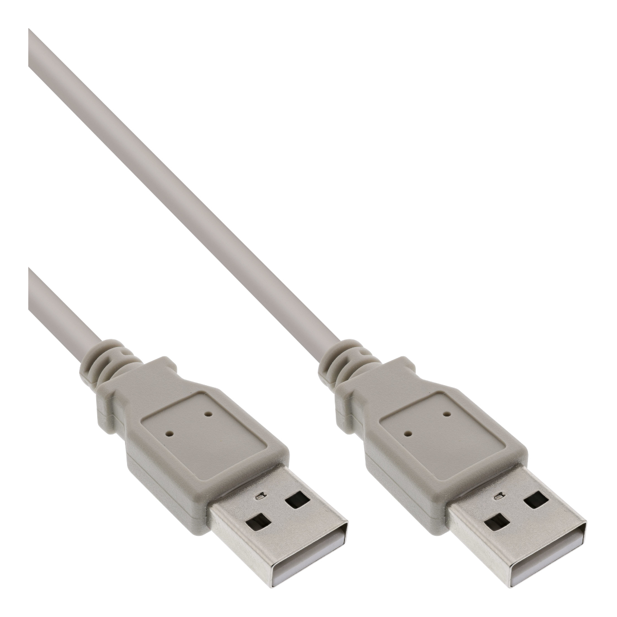 InLine® USB 2.0 Kabel, A an A, beige, 2m von InLine