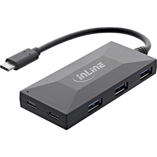 InLine® USB 3.2 Gen.1 OTG Hub, USB Typ-C zu 2 Port Typ-C und 3 Port Typ-A, ohne Netzteil von InLine