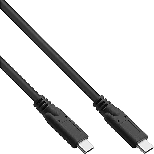 InLine® USB 3.2 Gen.1x2 Kabel, USB Typ-C Stecker/Stecker, schwarz, 3m von InLine