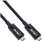 InLine® USB 3.2 Gen.2 AOC Kabel, USB Typ-C Stecker/Stecker, schwarz, 10m (35799A) von InLine