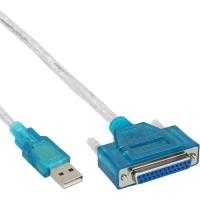 InLine® USB zu 25pol. parallel, Drucker-Adapterkabel (33397I) von InLine
