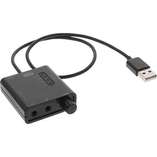 InLine® USB zu HQ Audio Konverterkabel, USB Headset-Verstärker, mit Equalizer und optischem Audioausgang von InLine