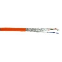 InLine® VerlegekabelCat.7a Rohkabel, S/FTP (PiMF) 4x2x0,58 AWG23, 1000MHz, halogenfrei, orange, 100m (70100I) von InLine