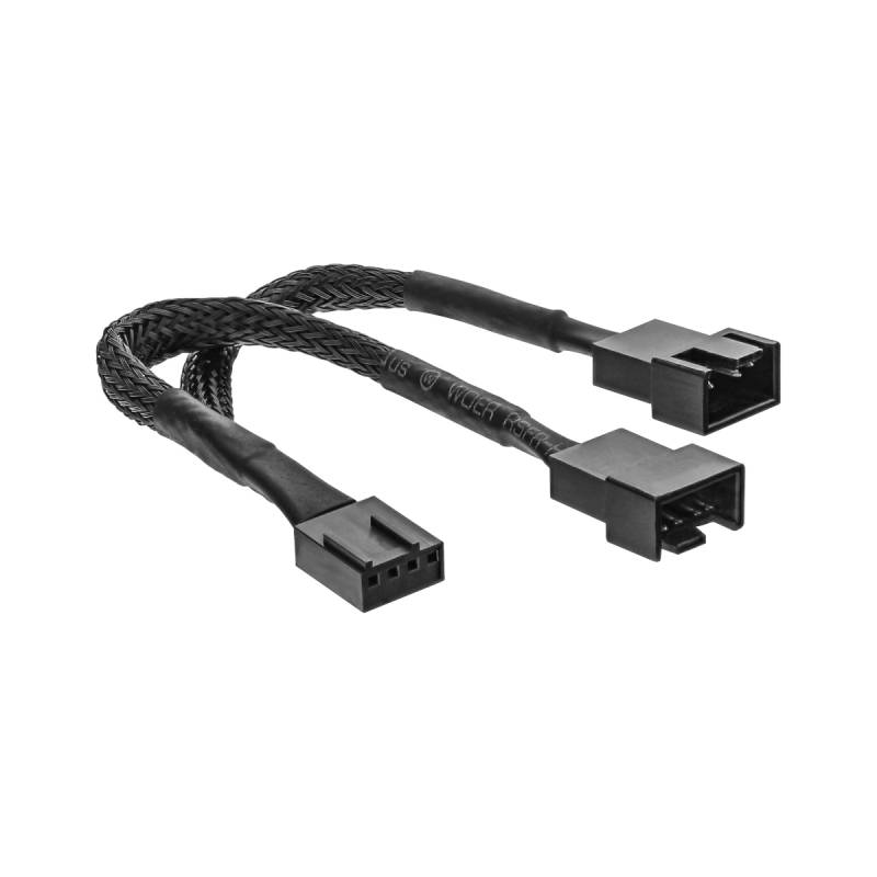 InLine® Y-Kabel für Lüfter PWM, 4pol Molex ,1 Stecker / 2 Buchse 0,15m von InLine