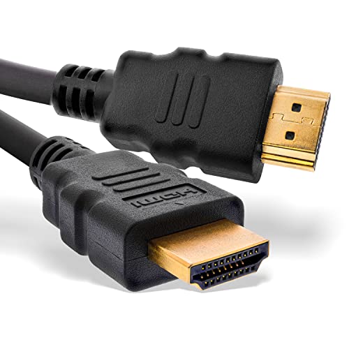 InLine® Zertifiziertes HDMI Kabel 1m schwarz/Gold - Ultra High Speed HDMI 2.1 8K/4K Kabel mit Ethernet - 3-fache Schirmung & Vollkupferadern von InLine