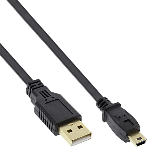 InLine ® Mini-USB 2.0 Flachkabel, USB A Stecker an Mini, 3m von InLine