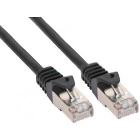 InLine 0.25m S-FTP Cat. 5e Netzwerkkabel 0,25 m schwarz – Netzwerkkabel (0,25 m, RJ-45, RJ-45, Schwarz) von InLine