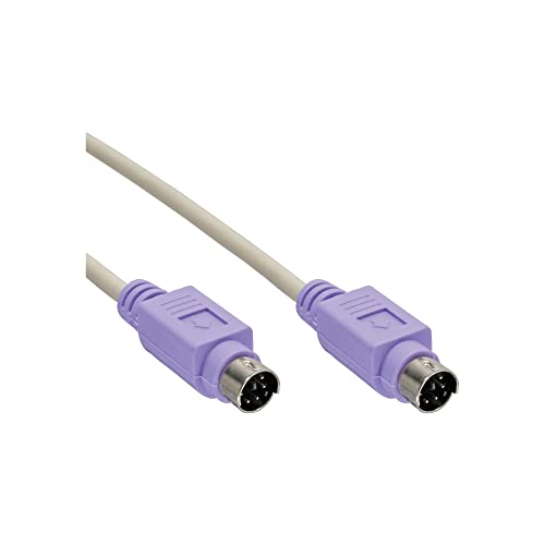 InLine 13332V PS/2 Kabel, Stecker / Stecker, 2m PC 99, Farbe Violett von InLine