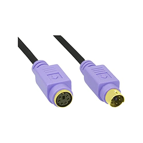 InLine 13342W PS/2 Verlängerung, Stecker / Buchse, 2m PC99, violette Stecker, PREMIUM InLine 13342W PS/2 Verlängerung, Stecker / Buchse, 2m PC99, violette Stecker, PREMIUM von InLine