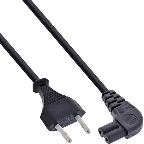 InLine 16650X Netzkabel, Netzstecker auf Euro 8 C7 Stecker, gewinkelt, 0,5m InLine 16650X Netzkabel, Netzstecker auf Euro 8 C7 Stecker, gewinkelt, 0,5m von InLine