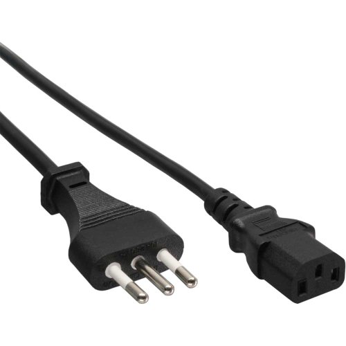 InLine 16652I Netzkabel, Netzstecker Italien auf Kaltgerätestecker C13, 1,8m von InLine